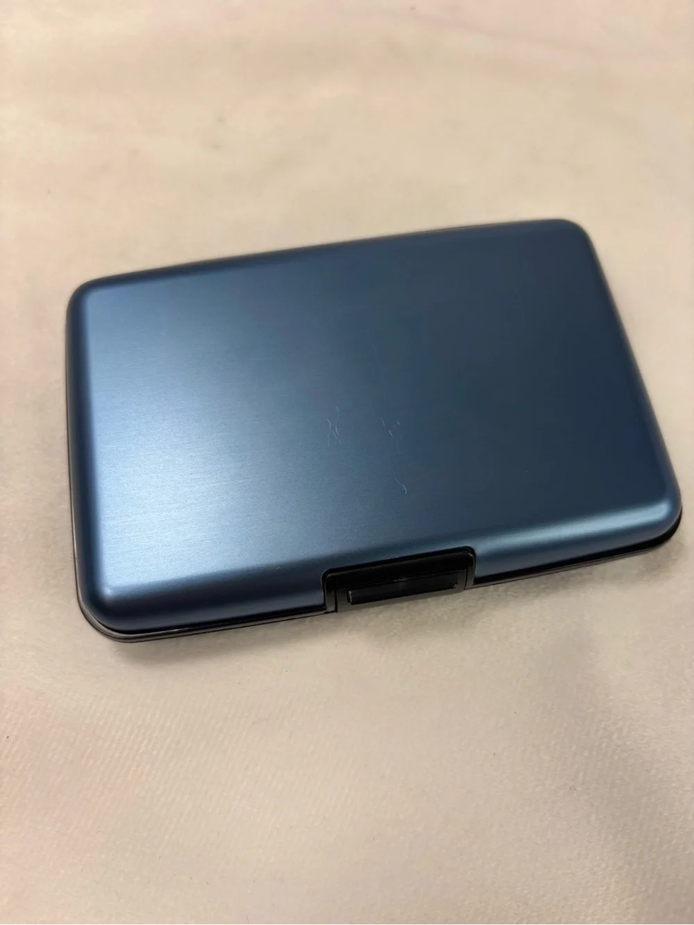 NEW Columbia RFID Hard Shell Wallet Aluminum Card Holder Slim  Wallet Navy Blue